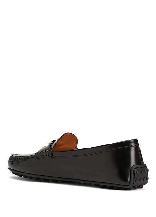 City Gommino Siyah Kadın Deri Loafer - Görsel 4