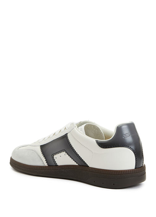 Beyaz Erkek Deri Sneaker - Görsel 4