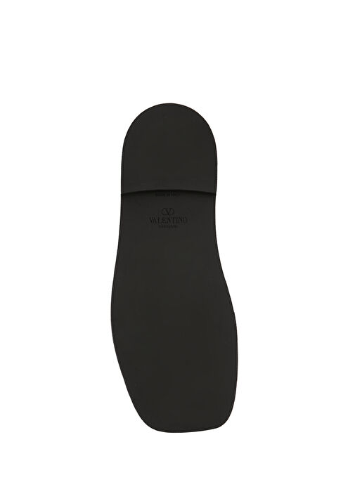 Viva Superstar Ekru Siyah Kadın Deri Terlik - Görsel 6