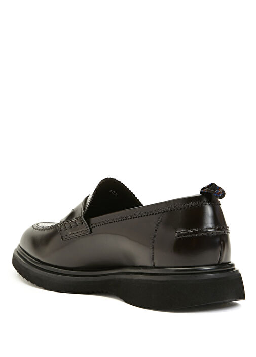 Koyu Kahverengi Erkek Deri Loafer - Görsel 4