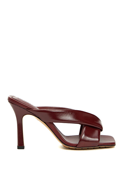 Riva Bordo Kadın Deri Terlik - Görsel 2