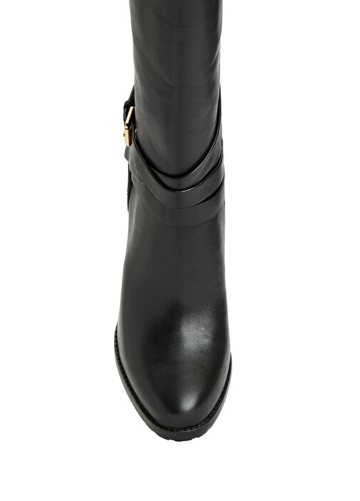 Siyah Kadın Deri Çizme - Görsel 5