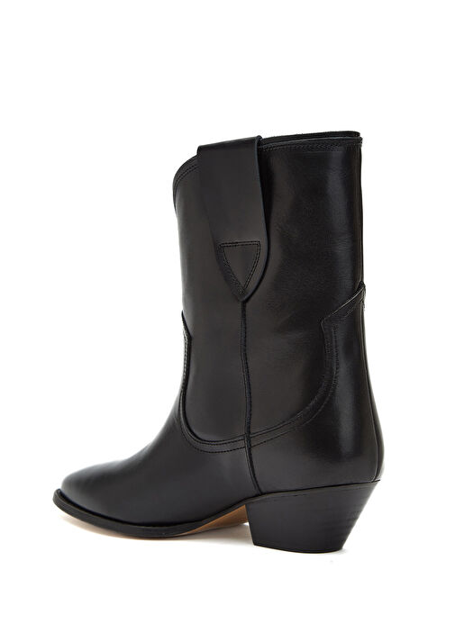 Divarese Siyah Divarese Deri Kadın Bot