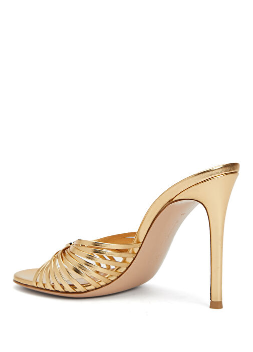 Gold Kadın Deri Terlik - Görsel 4