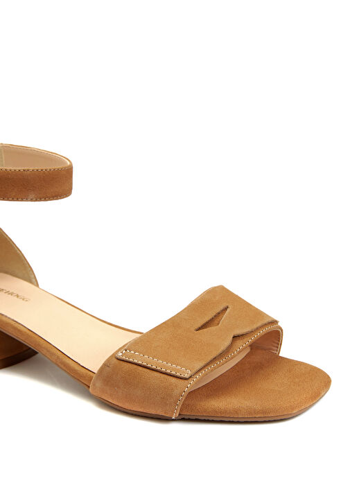 Camel Kadın Süet Sandalet - Görsel 7