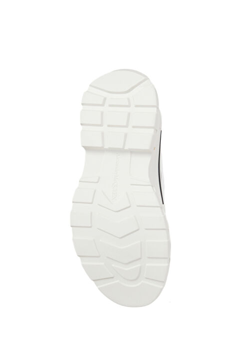 Siyah Beyaz Kadın Deri Sneaker - Görsel 6