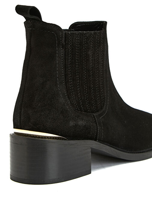 Siyah Kadın Deri Bot - Görsel 7