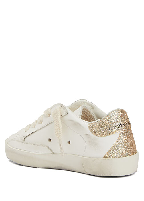 Super-Star Beyaz Lila Kız Çocuk Deri Sneaker - Görsel 4