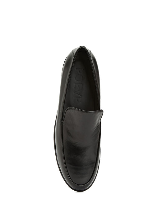 Nida Siyah Kadın Deri Loafer - Görsel 5