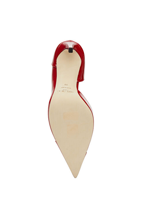 Brigitte Koyu Kırmızı Rugan Deri Stiletto - Görsel 6