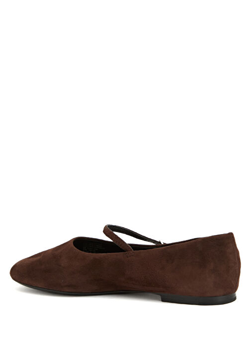 Koyu Kahverengi Süet Babet - Görsel 4