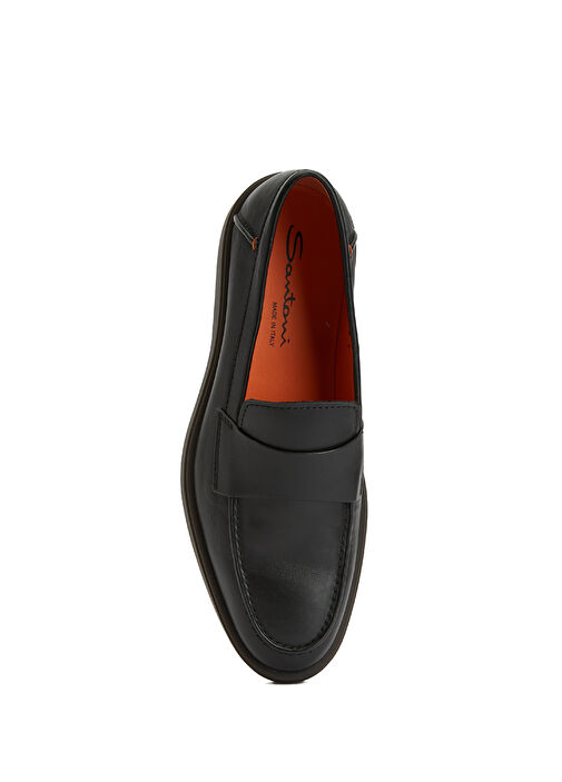 Siyah Erkek Deri Loafer - Görsel 5