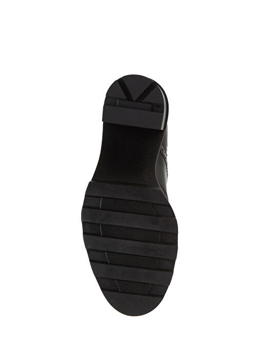 Siyah Triko Detaylı Kadın Deri Bot - Görsel 6