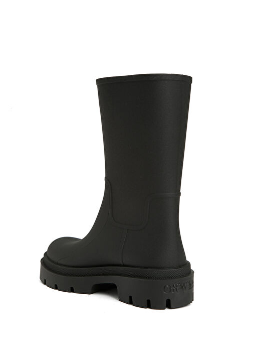 Siyah Beyaz Kadın Çizme - Görsel 4