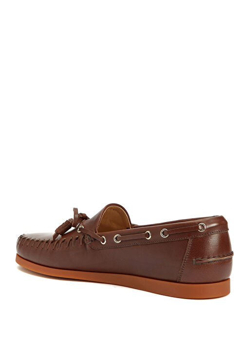 Kahverengi Erkek Deri Loafer - Görsel 4