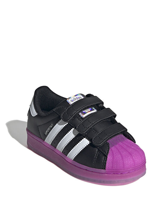 Adidas Adidas Superstar Led Light Siyah Çocuk Deri Sneaker Basketbol Ayakkabıları | Beymen Siyah - 3. görsel