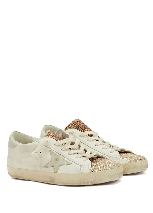 SStar Bej Kahve Kadın Deri Sneaker - Görsel 3