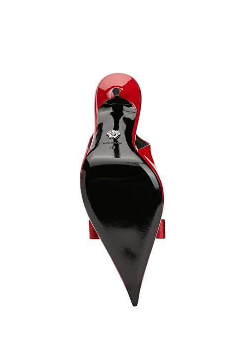 Gianni Ribbon Kırmızı Deri Topuklu Ayakkabı - Görsel 6