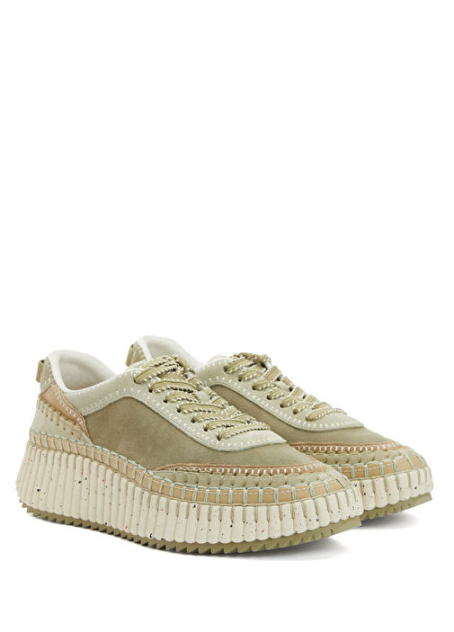 Nama Haki Kadın Deri Sneaker - Görsel 3