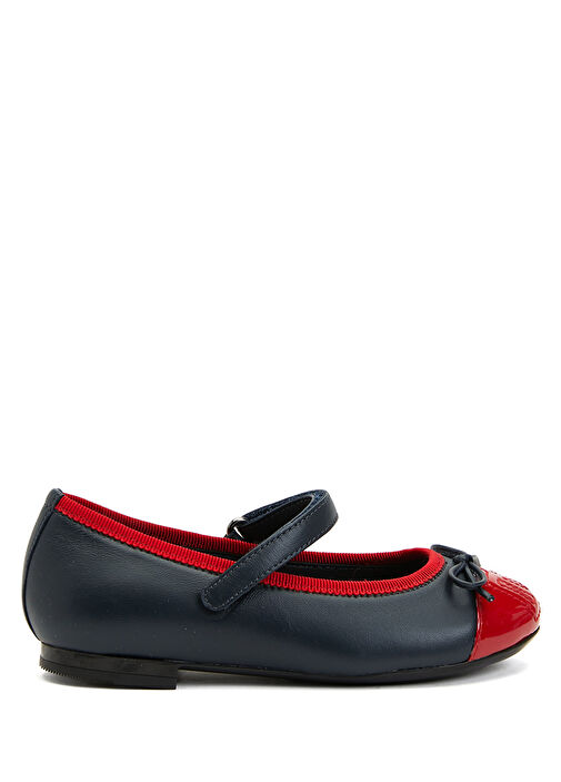 Mavi Kırmızı Deri Babet - Görsel 2