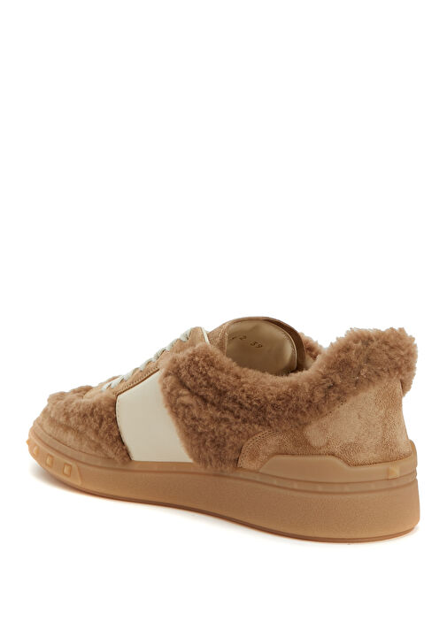 Upvillage Bej Kadın Deri Sneaker - Görsel 4