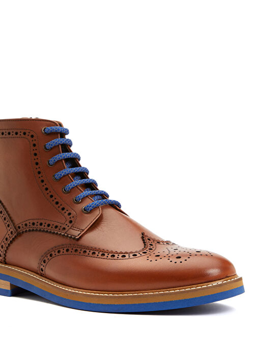 Taba Delik Desenli Erkek Deri Bot - Görsel 7