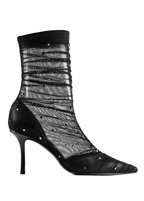 Lotta Siyah Taş İşlemeli Kadın Bot - Görsel 2