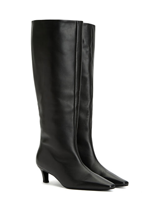 Siyah Kadın Deri Çizme - Görsel 3