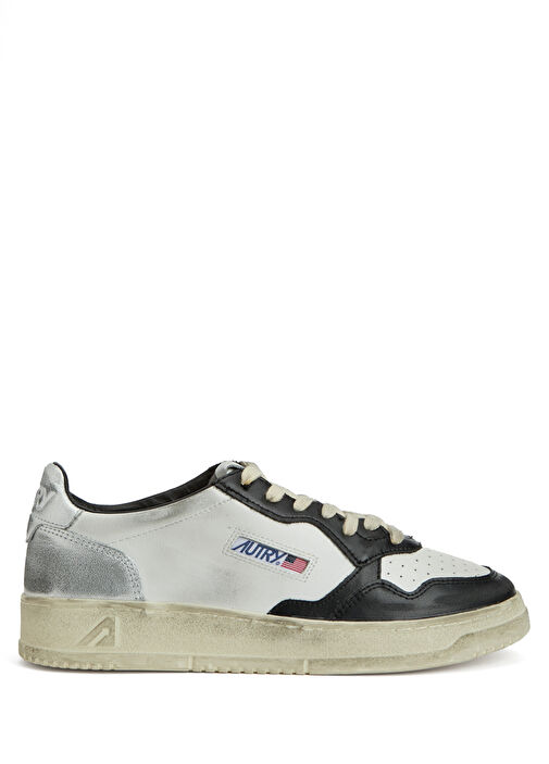 Super Vintage Çok Renkli Erkek Deri Sneaker - Görsel 2