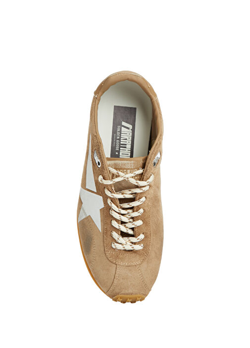 Marathon Taba Gri Kadın Süet Sneaker - Görsel 5