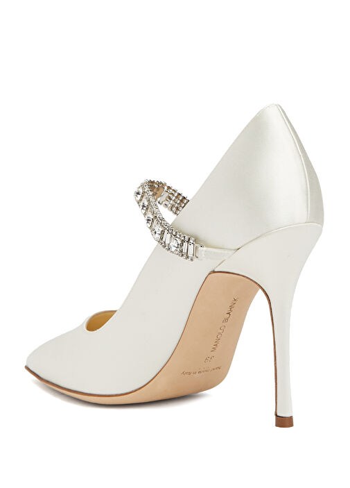 Hamedi Ekru Topuklu Ayakkabı - Görsel 4