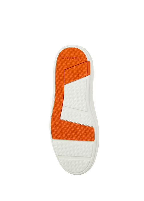 Beyaz Kadın Deri Sneaker - Görsel 6