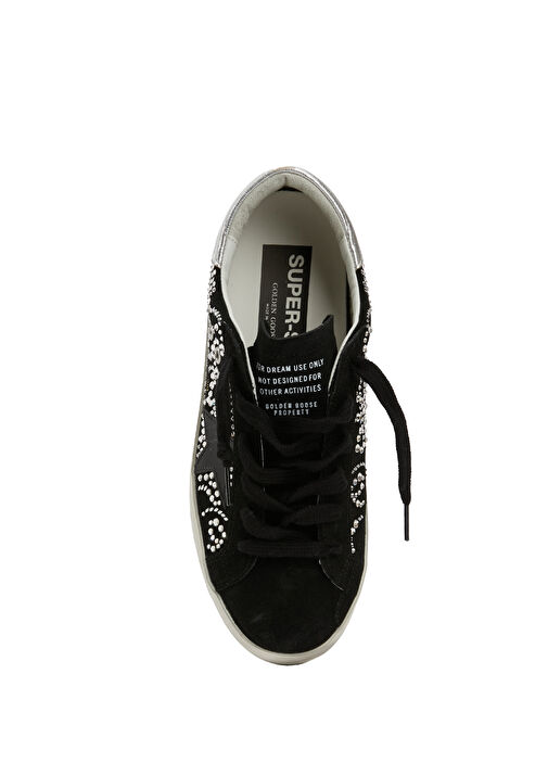 LTD Edition Siyah Silver Kadın Deri Sneaker - Görsel 5