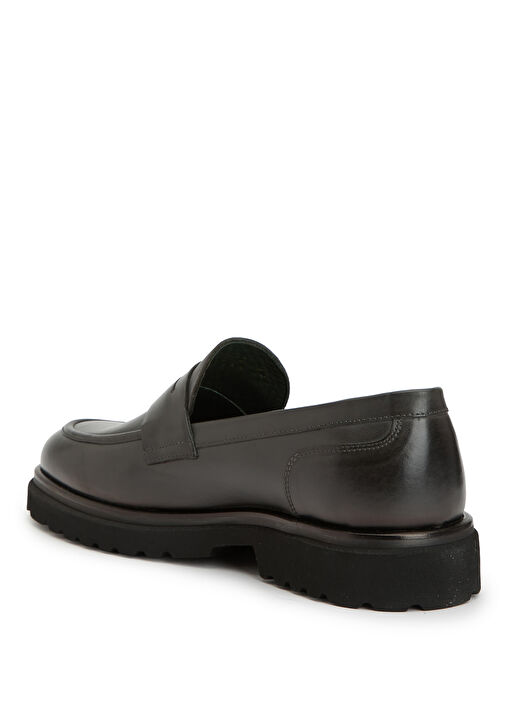 Gri Erkek Deri Loafer - Görsel 4