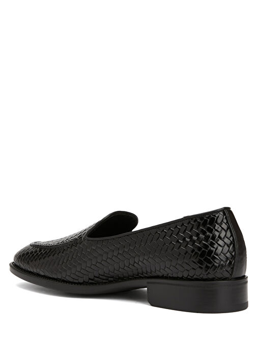Siyah Erkek Deri Loafer - Görsel 4