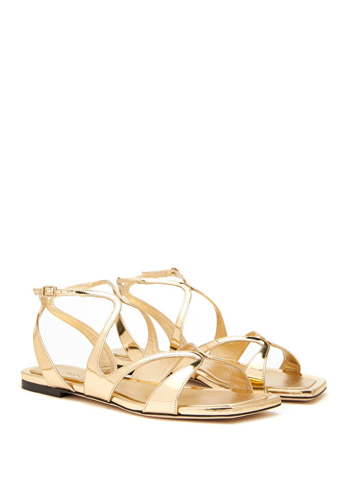 Ayla Gold Kadın Deri Sandalet - Görsel 3