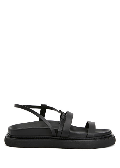 Beymen Collection Beymen Collection Siyah Kadın Deri Sandalet Beymen'de! Siyah - 2. görsel