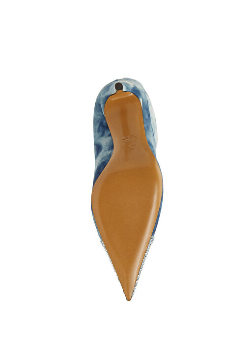 Mavi Batik Desenli Kadın Çizme - Görsel 6