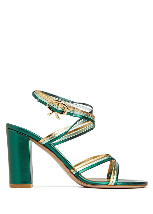 Calissa Yeşil Kadın Deri Sandalet - Görsel 2