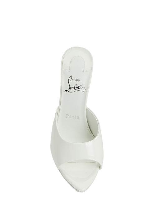 Miss Z Beyaz Kadın Deri Terlik - Görsel 5