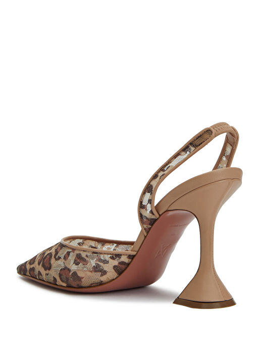 Amina Muaddi Amina Muaddi Holli Leopar Desenli Topuklu Ayakkabı Basketbol Ayakkabıları | Beymen Leopar - 4. görsel