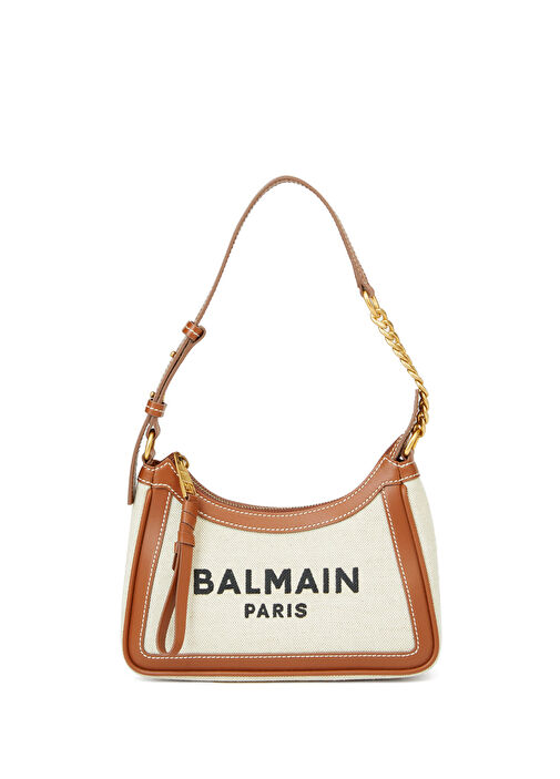 Balmain Naturel-Krem Kadın Bej Taba Logolu Kadın Çanta 1543790