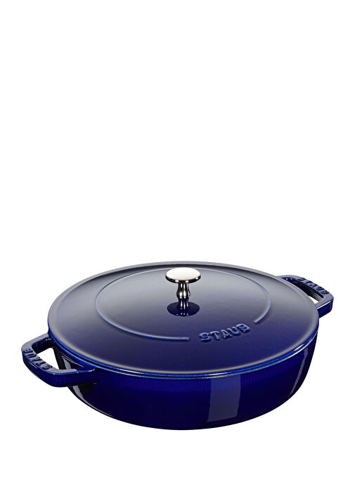 Staub - La Cocotte Chistera Döküm Demir Koyu Mavi Sote Tenceresi