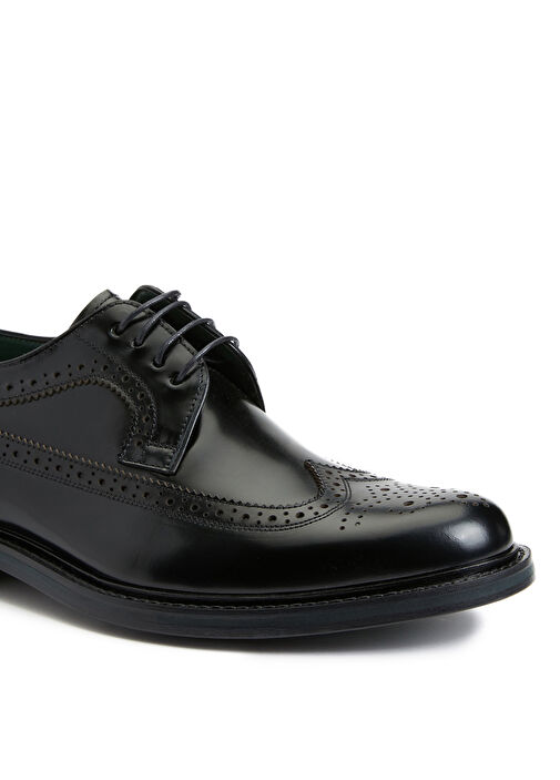 Siyah Erkek Deri Ayakkabı - Görsel 7