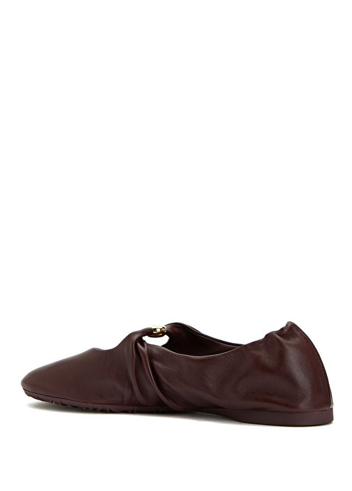 Pebble Bordo Deri Babet - Görsel 4