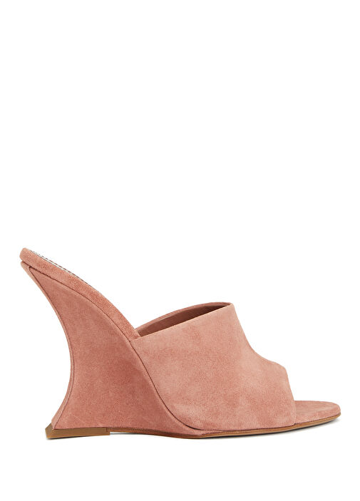Pudra Kadın Süet Terlik - Görsel 2
