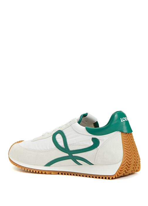 Flow Runner 2.0 Beyaz Yeşil Erkek Deri Sneaker - Görsel 4