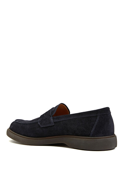 Lacivert Erkek Süet Loafer - Görsel 4
