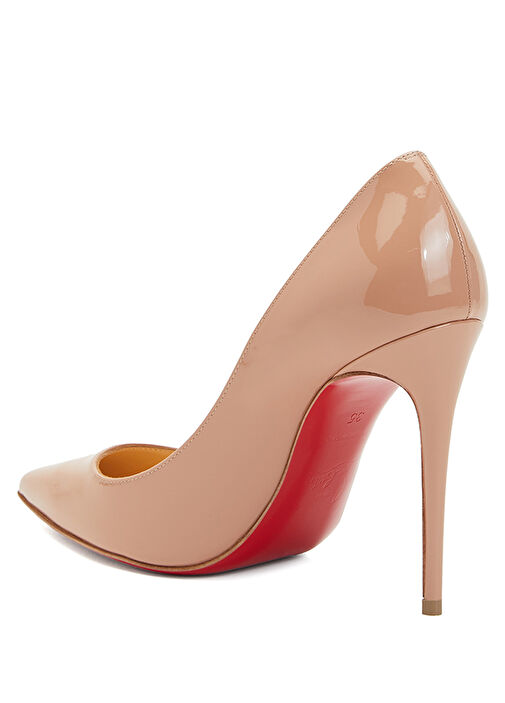 Nude Deri Stiletto - Görsel 4