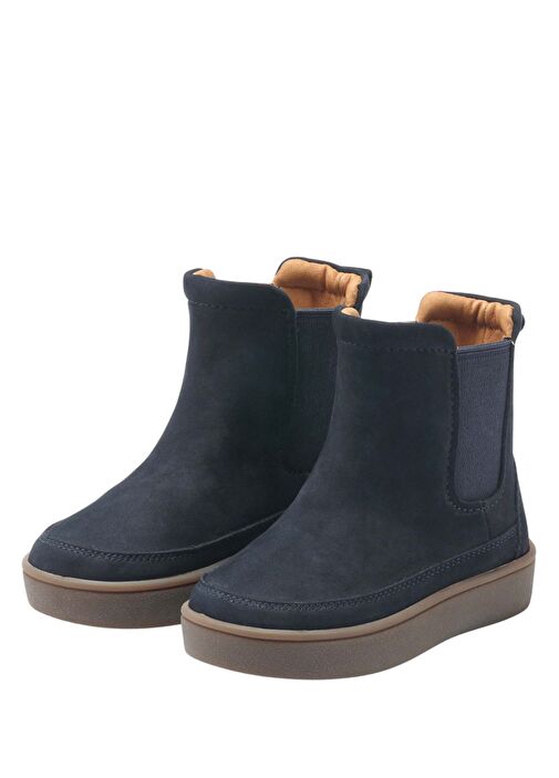 Ojeh Lacivert Unisex Çocuk Deri Bot - Görsel 3